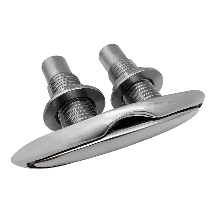 AndyMarine 316 Stainless Steel 5/6inch Pop Up Cleat Boat Accessories Save Space Mooring Dock Neat Cleat Marine Yacht Bollard 3