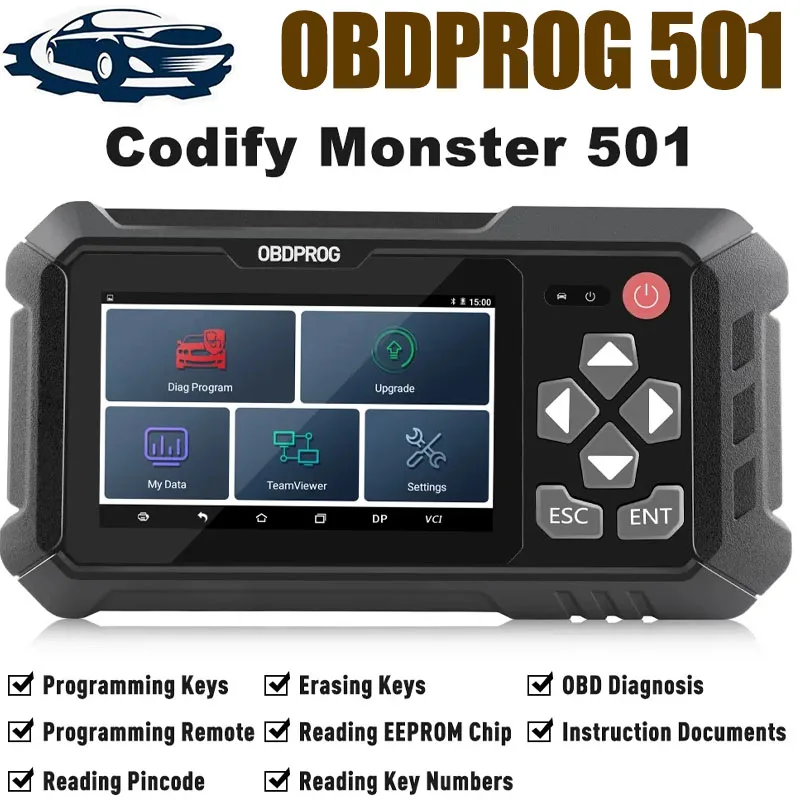 

2023 NEW OBDPROG 501 Obd2 Car Key Programmer EEPROM Pin Code IMMO Engine Code Reader Car Diagnostic Tool OBD2 Auto Scanner