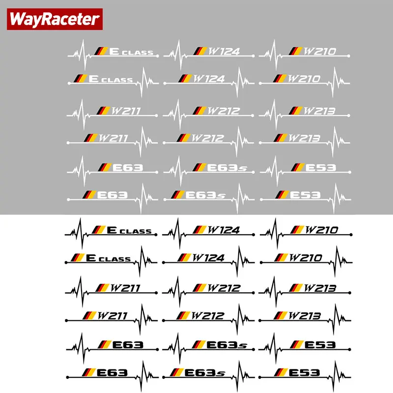 Instaplijsten Voor Mercedes E Klasse W124 S124 1984-1996  5 Deurs Kras Bescherming Set Van 4 Zwart Metallic