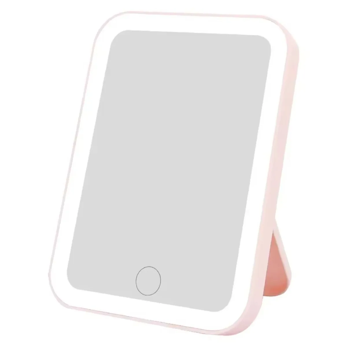 LED Smart Desktop Makeup Mirror with Fill Light, Small Dormitory Dressing Table Mirror for Girls