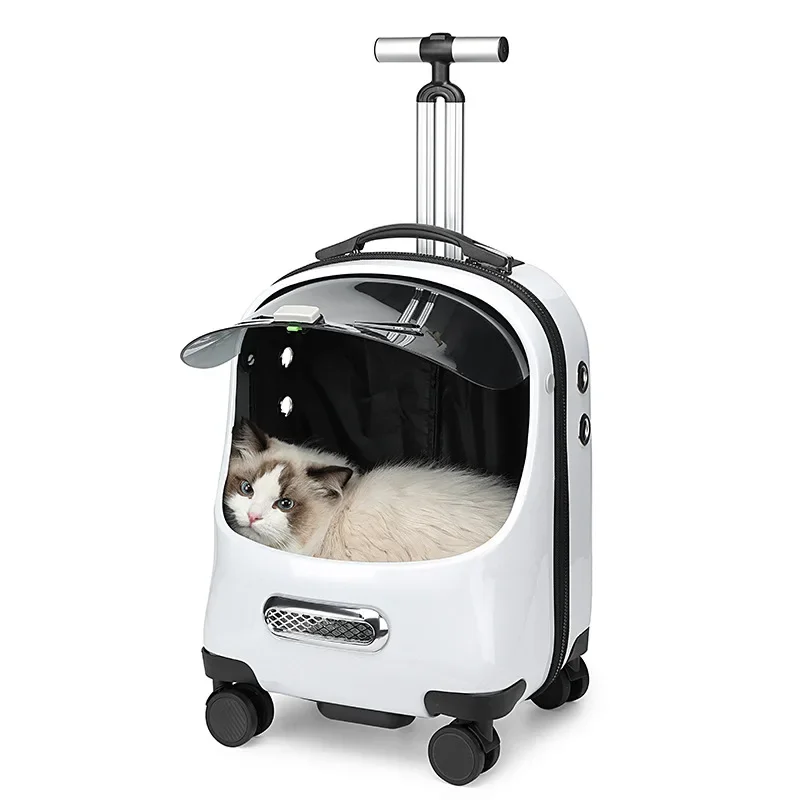 

Pet Bag Transparent Breathable Carrying Bag Cat Supplies Handcart Backpack Space Capsule Cat Carrier Box Outdoor Bag