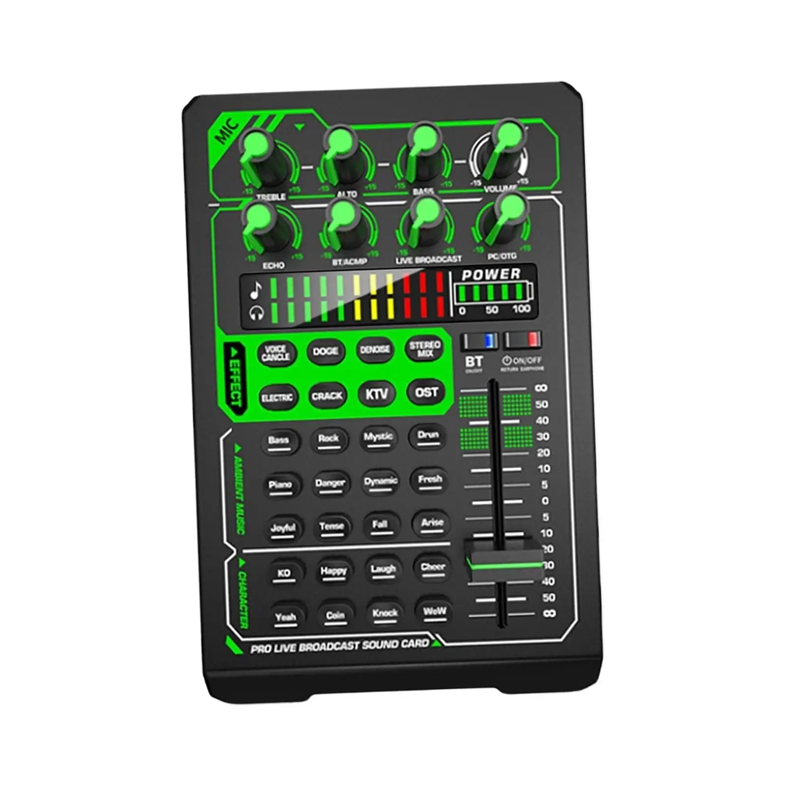 

Live Sound Card Audio Mixer DSP Noise Reduction Chip for Recording PC, Gaming, Phone universal Audio Interface Sound Board