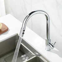 ลวดลายก๊อกน้ําห้องครัวเดี่ยวเดี่ยวดึงออก KITCHEN TAP 360 องศาหมุนร้อนและเย็น TAP 866123 6