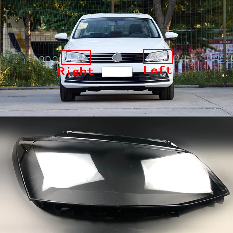 

For VW Jetta (Sagitar) 2012 2013 2014 2015 2016 2017 2018 Headlamp Transparent Cover Lampshade Headlight Shell Cover Lens Glass