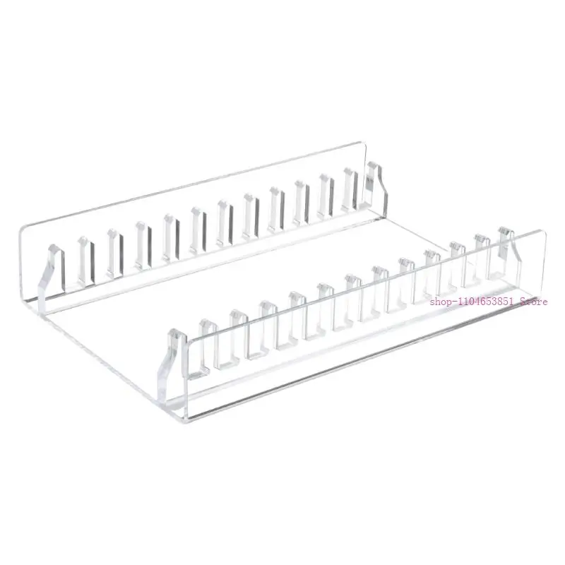 CDs Organization Stand Clear Acrylic Storage Rack for Easy Access to Media 0XLA