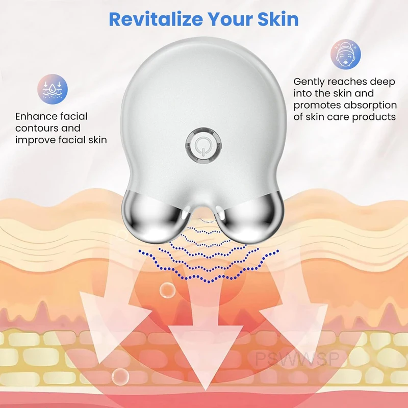 Mini Micro Current EMS Beauty Instrument Portable Rollers Face Slimming Massager EMS Delicate Contour Lifting Firming Skin Care 3