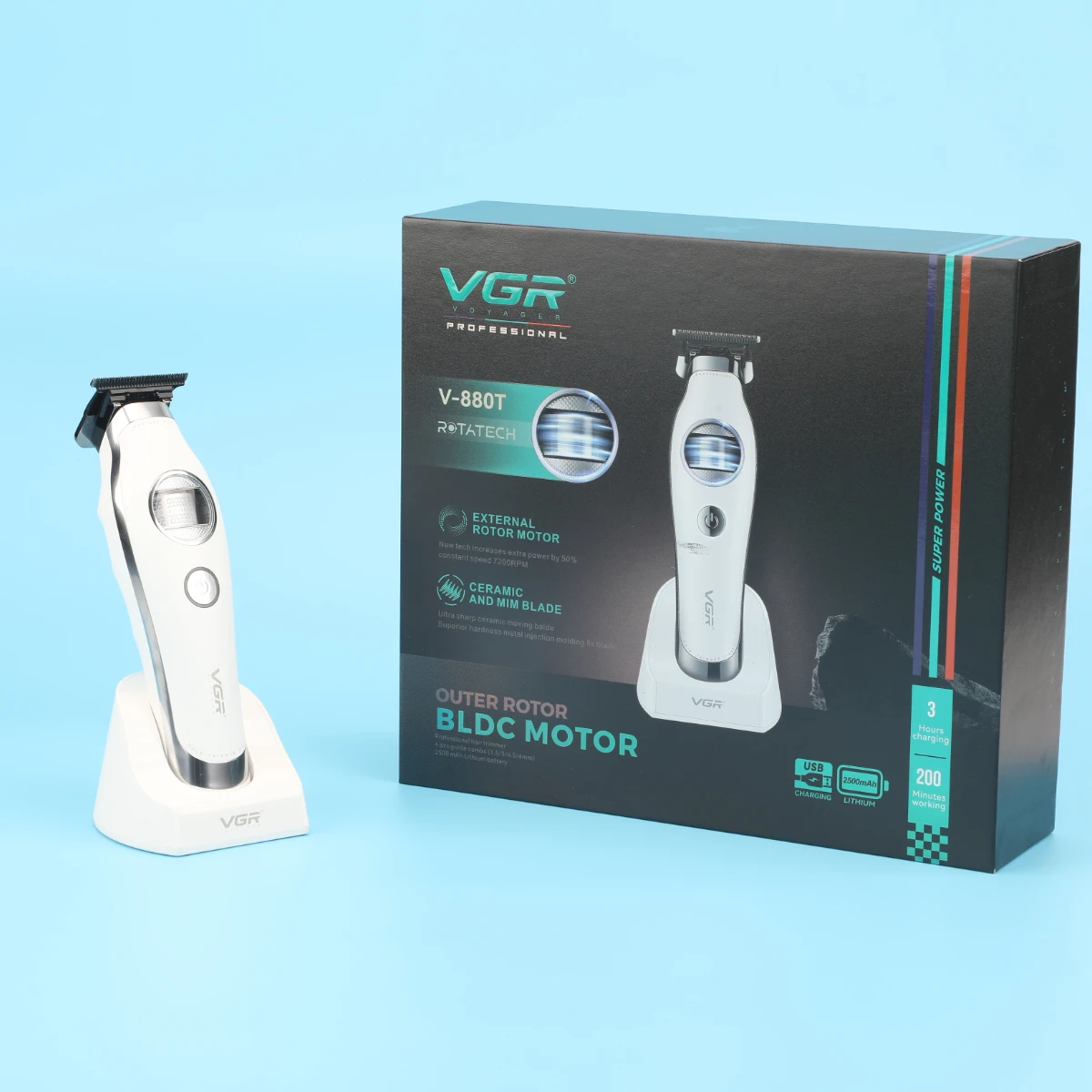 VGR ماكينة حلاقة الشعر رجال حلاقة شعر للرجال مكينه...