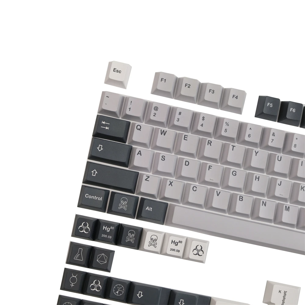 Gmk Mercury Keycaps Teclas Personalizadas Perfil Pbt Cherry 142 Teclas Interruptor mx Teclado Mecânico 60 80 Layout - Imagem 5