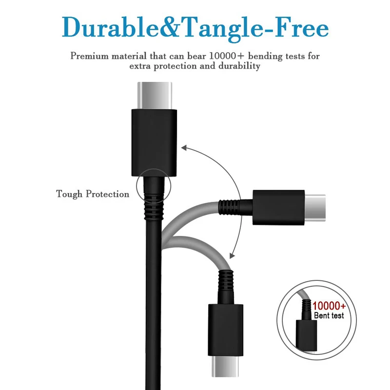 90W USB C laptop charger Type C Power Delivery PD Wall Charger 87W for MacBook Pro Air HP Dell ASUS Lenovo Ipad Pro EU Plug