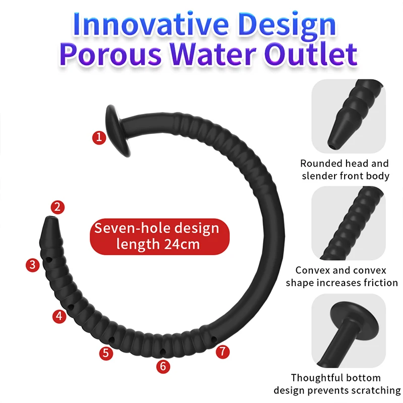 Hollow Silicone Penis Plug Horse Eye Tube Urethral Sounding Catheters Dilator Male Prostate Stimulator Syringe Washing Sex Toys urethral dilator silicone urethral dilator