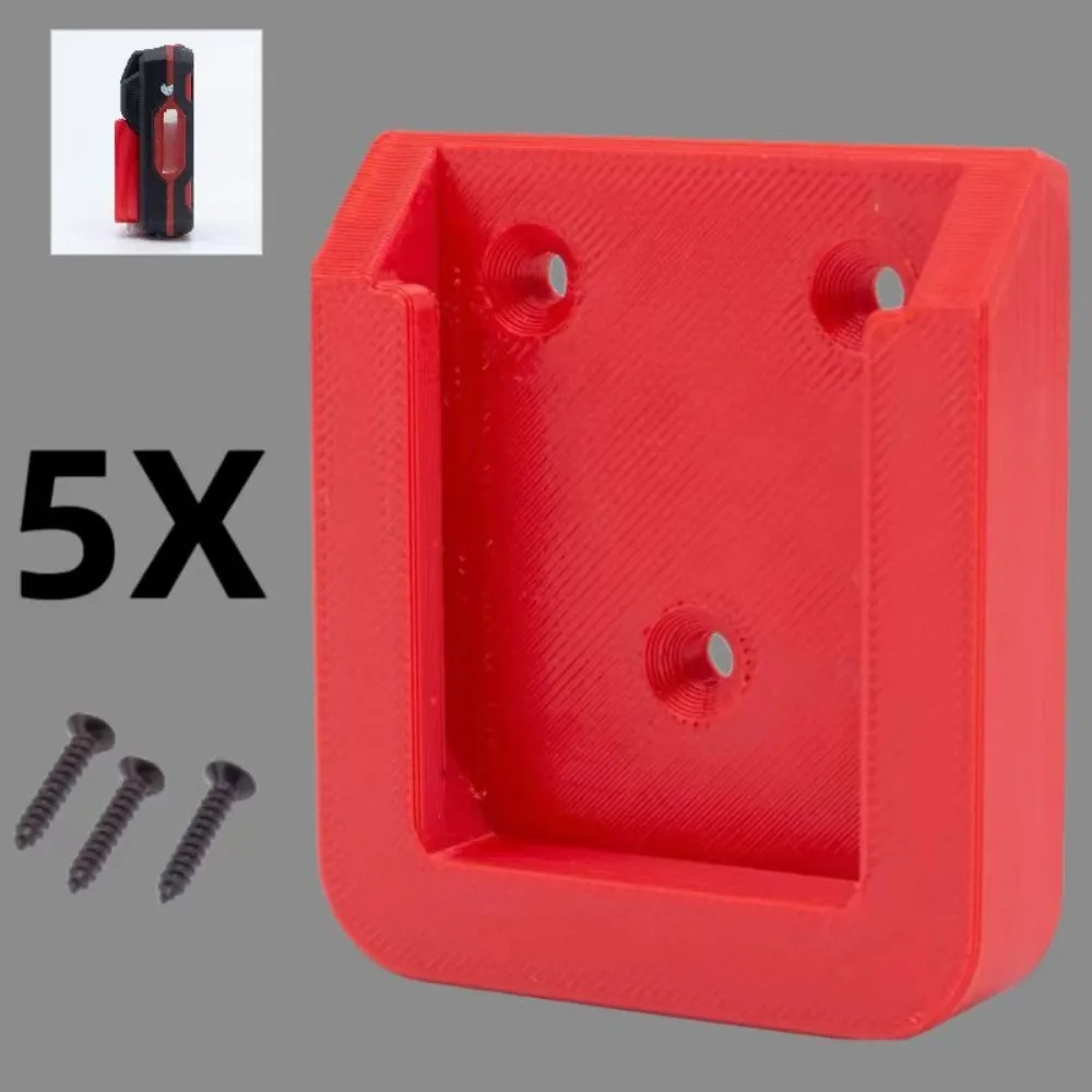Confezione Da 5 Per Lidl Parkside X20 Team Drill Performance Portabatterie Supporto Per Batteria Accessori Rossi A Trazione Rapida