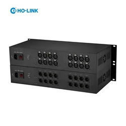 16 channel bidirectional Balanced Xlr Audio Over Fiber Converter XLR Broadcast Audio xlr to Optical Converter