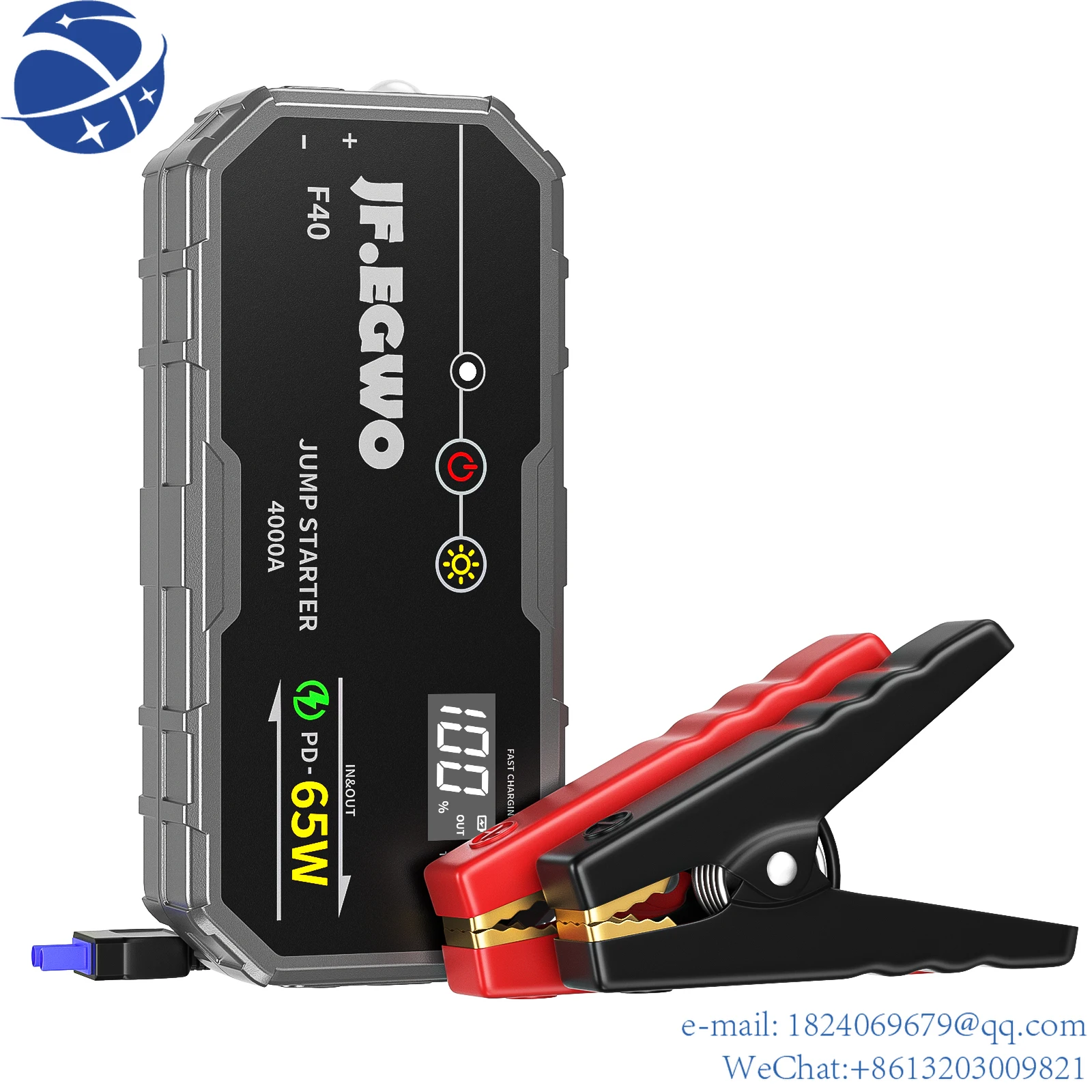 

2022 other vehicle tools boost 12V jump starter chargers ultra thin car jump starter built in LED torch