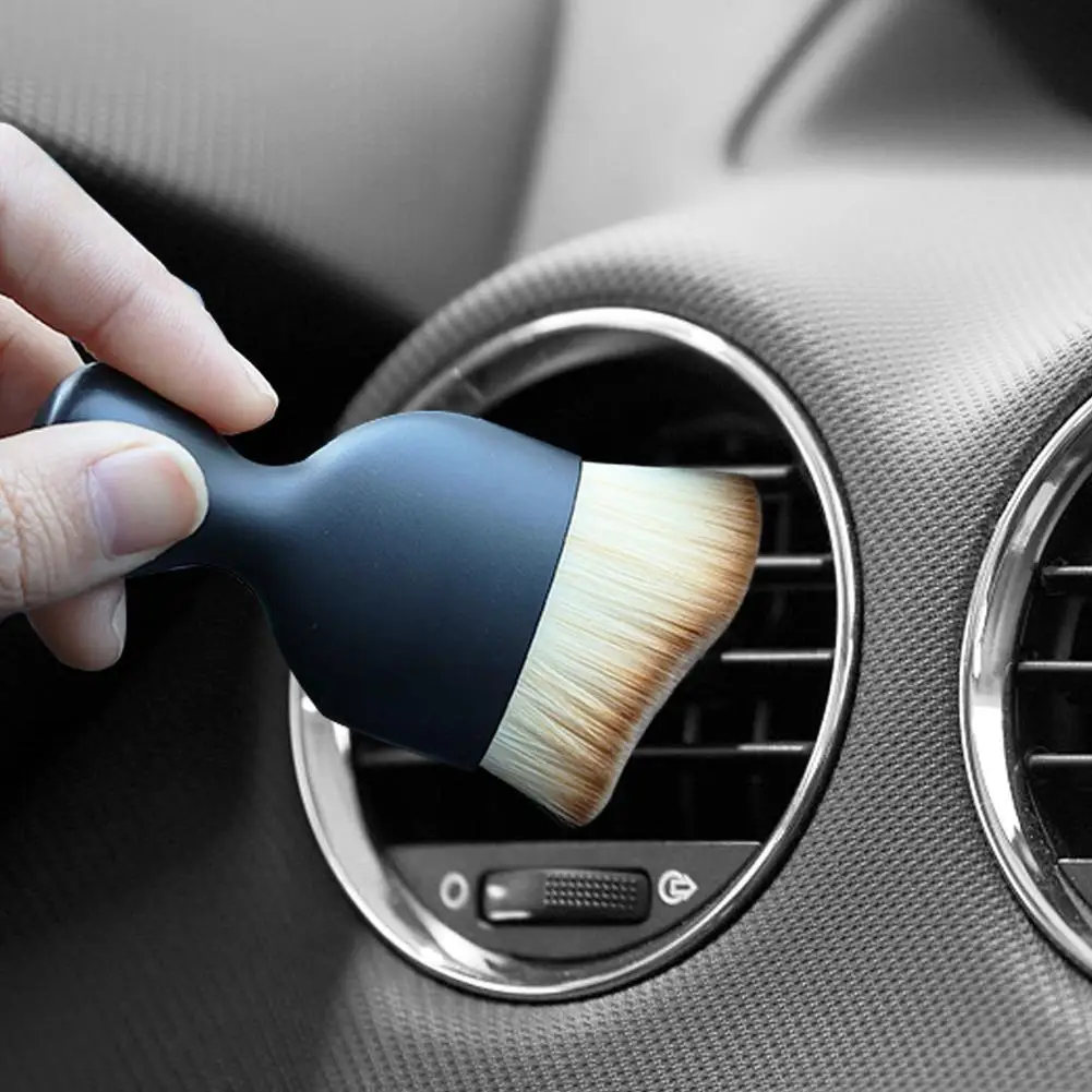 

Car Interior Cleaning Brush Detailing Clean Curved Brush Tools Car Dashboard Air Outlet Cleaning Soft Brush Auto Maintenance