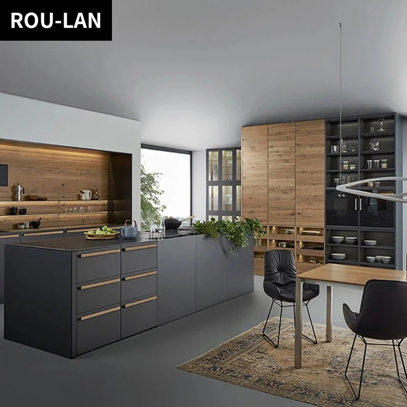 ตู้ครัวแบบกำหนดเอง ตู้เก็บของ ตู้เก็บช้อนส้อม ตู้เก็บภาชนะบนโต๊ะอาหาร โต๊ะเกาะกลาง ชุดเฟอร์นิเจอร์ครัว 1