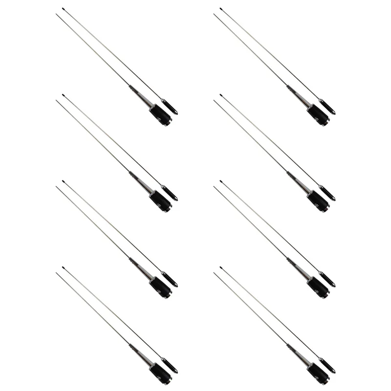 새로운 실버 UHF 400-470 Mhz 200W 5.5Db SL-16 PL-259 모바일 자동차 라디오 안테나에 대한 FULL-8X 세부 정보