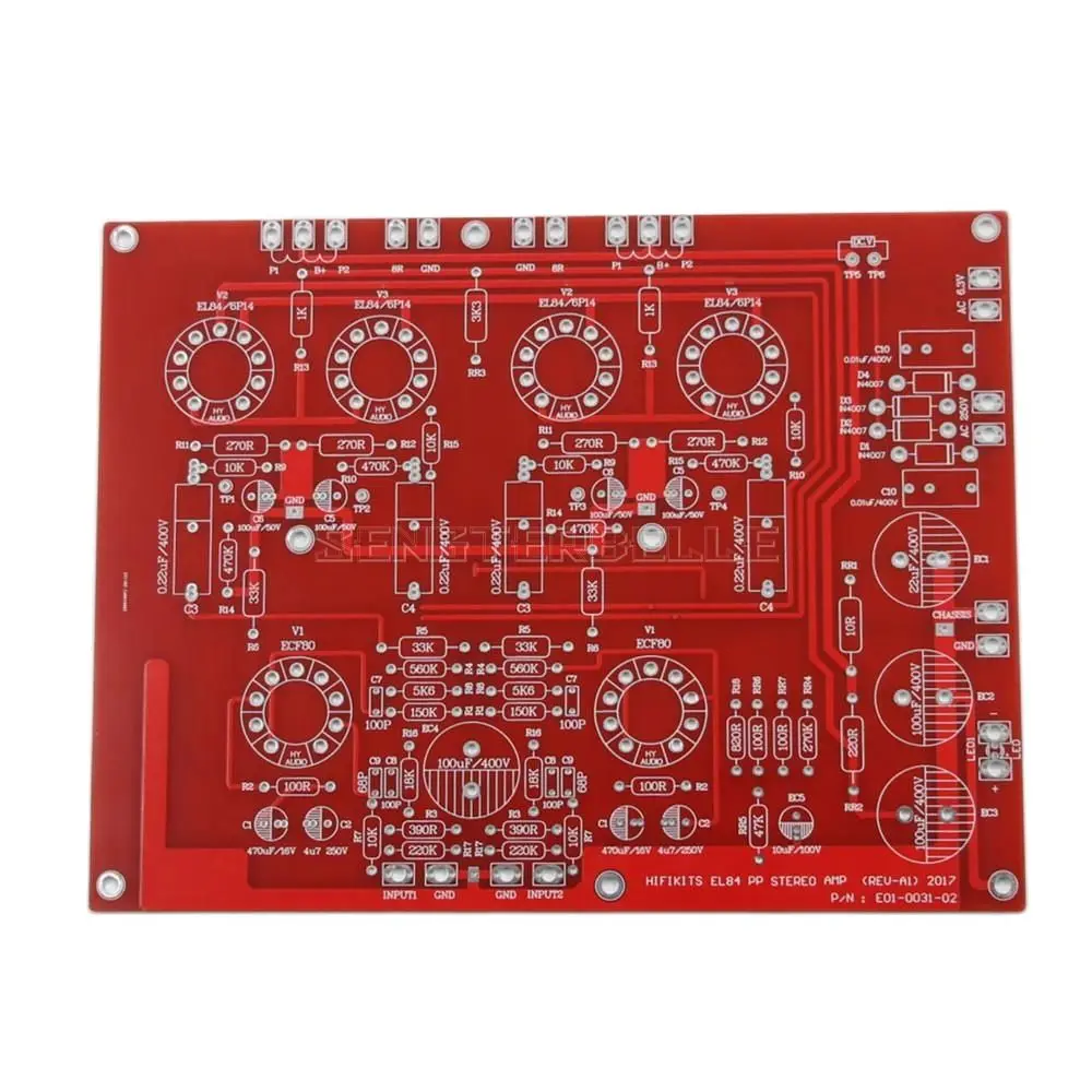 Circuito Stampato Per Valvole PCB Fai Da Te Per Amplificatore Valvolare P-P 20W - Scheda Per Montaggio Amplificatore A Tubi PCB Amplificatore Valvole - Foto 2