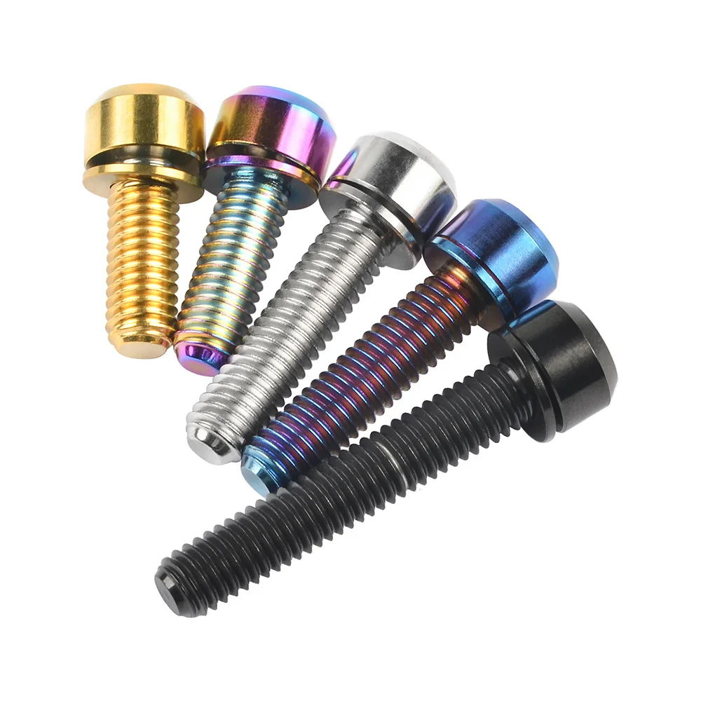 

1 шт. M5 шестигранный шлюз болзен 16/18/20 мм, титановый легиад Fahrrad Lenker Schrauben Blcak/Gold/Silver/Bunte