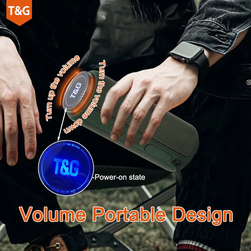 TG332 무선 블루투스 스피커, 스테레오 스피커, 휴대용, 야외, TF, USB, AUX, 휴대폰 연결, 태블릿, TV 파티 선물
