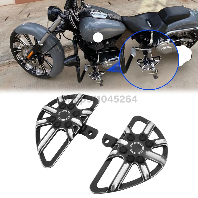 

Motorcycle Footpeg Floorboard Footrest Front Pedal Motocross For Harley Softail Touring Dyna Road Glide FLH Fat Boy