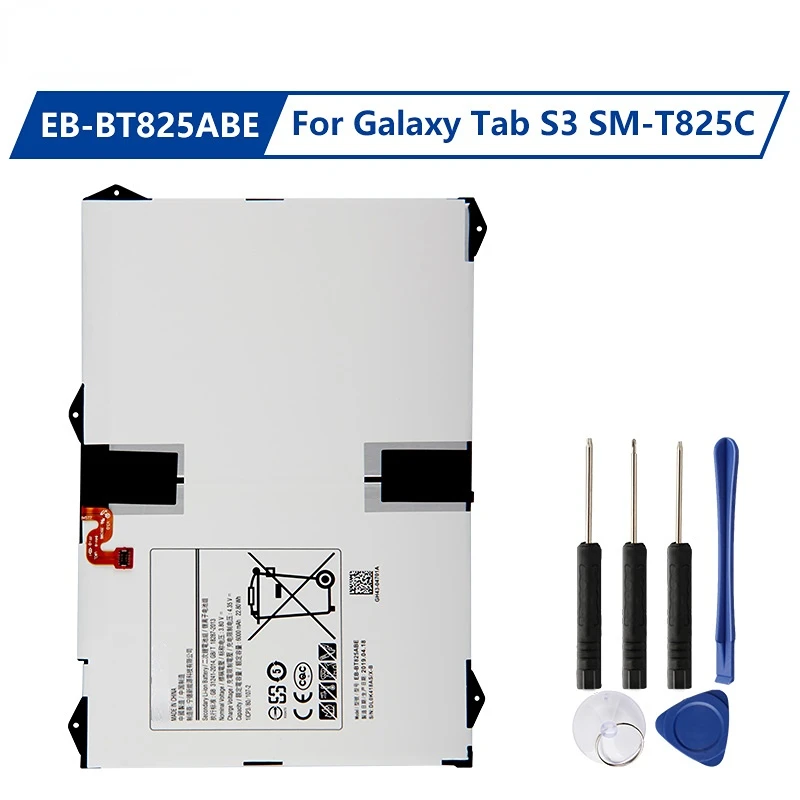 Batteria Di Ricambio Eb-Bt825Abe Per Samsung Galaxy Tab S3 Tabs3 Sm-T825C T825C Batteria Ricaricabile 1900Mah