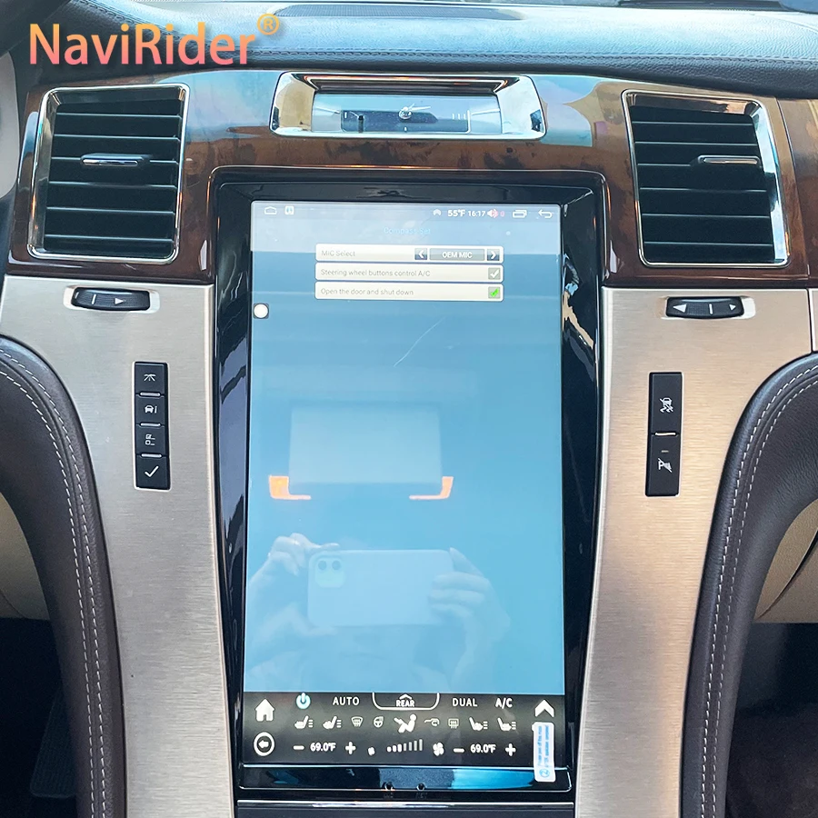 

13.6'' Tesla Touch Screen Android Car Radio For Cadillac Escalade 2007-2014 Multimedia AutoRadio Navigation GPS Stereo Head Unit