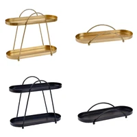 Modern Storage Rack Tray Convenient Iron Makeup and Jewelry for Professionals and Beauty Enthusiasts Alike 1