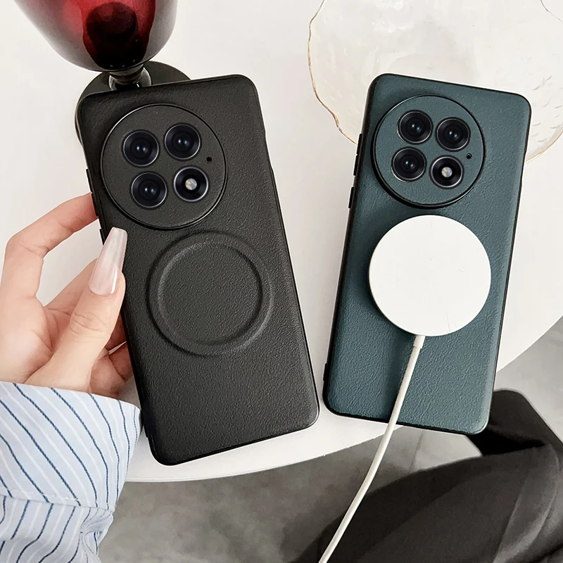 Magnetic PU Leather Anti-Slip Ultra Thin Phone Case
