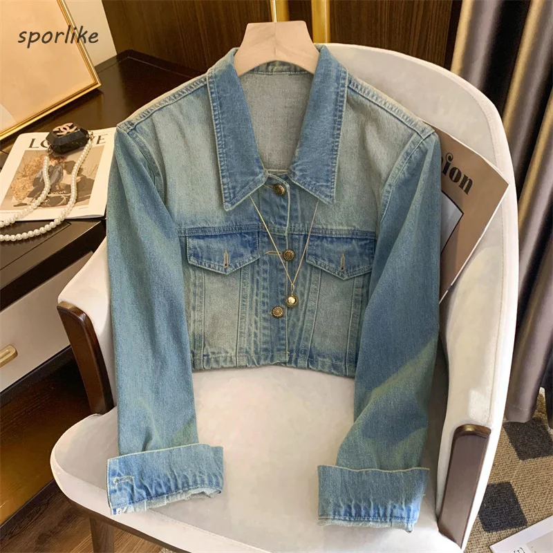 

Sporlike Женская короткая стильная одежда с капюшоном с карманами и длинными рукавами Теплые Топы