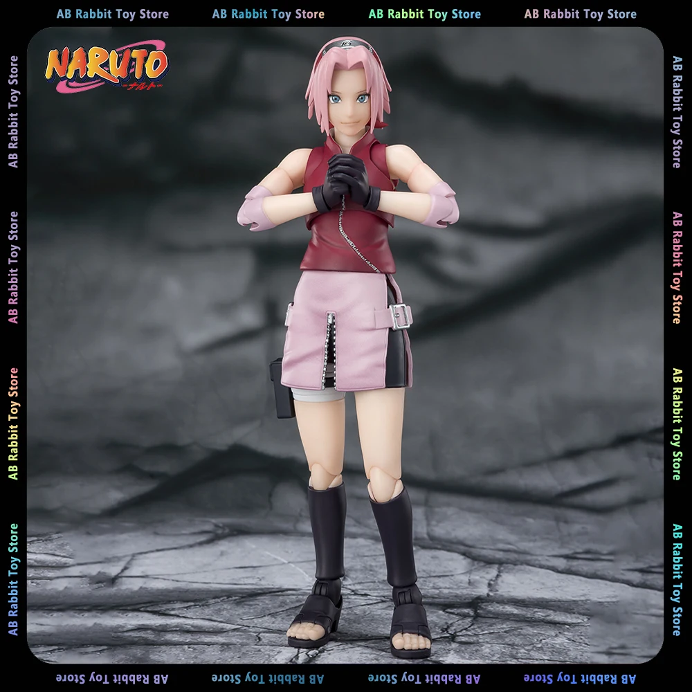 

Original Bandai S.H.Figuarts Naruto Anime Figures Haruno Sakura Hatake Kakashi Action Figure PVC Model Doll Collectible Toy Gift