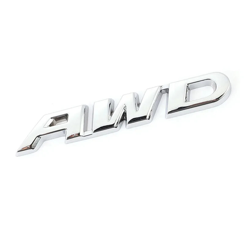 3D Metal AWD Logo Car Trunk Emblem & Fender Badge Decal Sticker