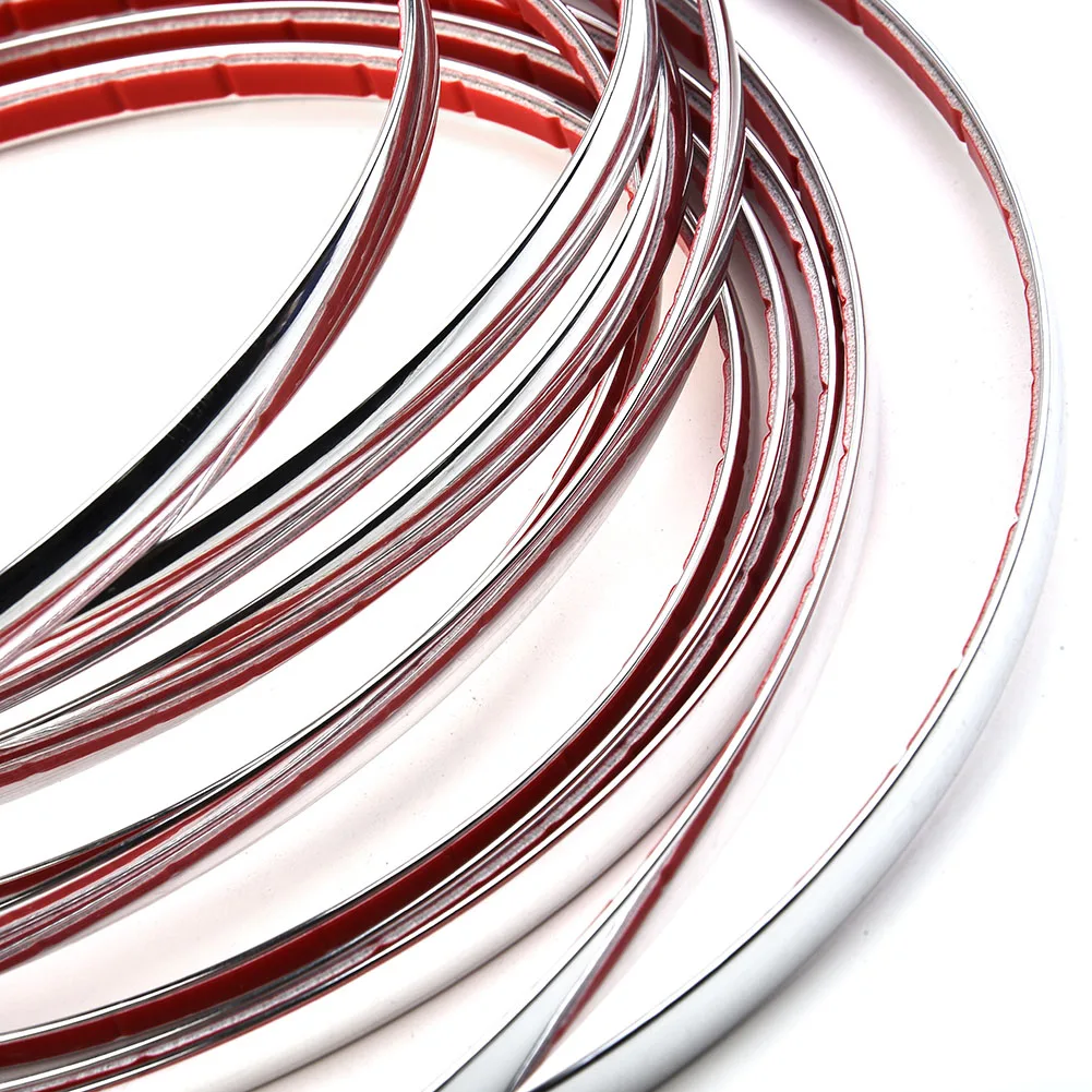 

Hot 2020 High quality Car decoration strip 1 set Car Styling Moulding Chrome Decor Decoration Self Adhesive Cover Tape