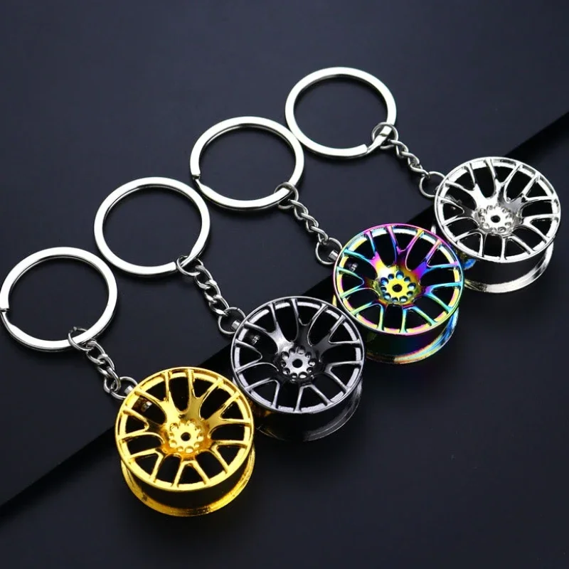 Auto-Turbo-Hub-Keychain-Wheel-Rim-Car-Keyring-Luxury-Zinc-Alloy-Key-Fob ...