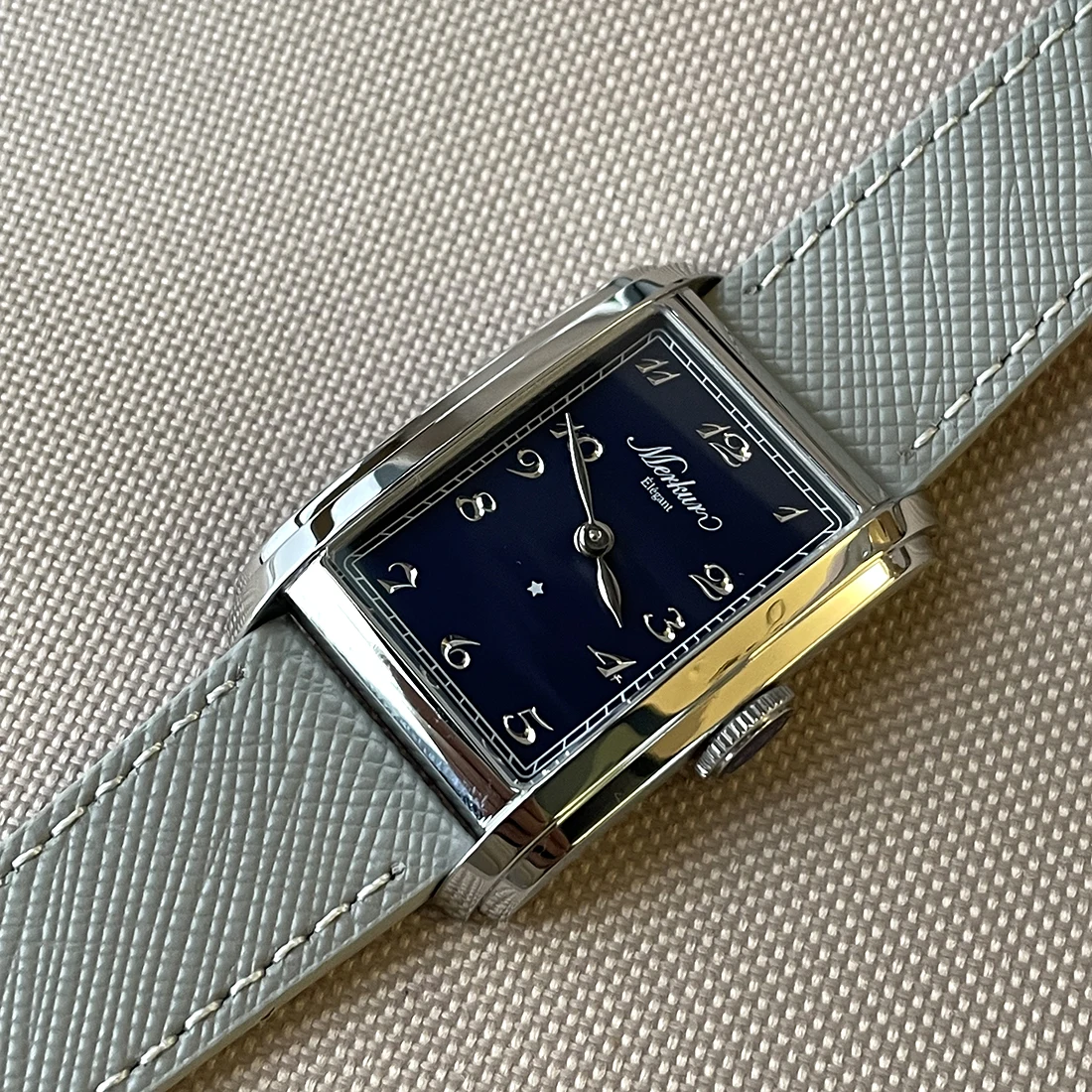 MERKUR NH05 Rectangle Retro Casual Watch for Men Business LEVEE Series Automatic
