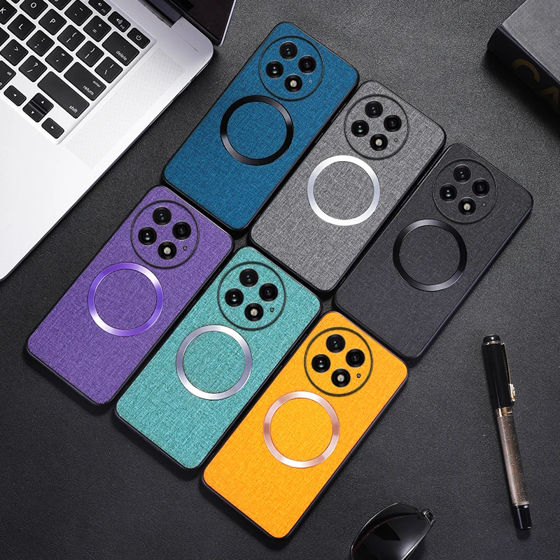 Magsafe Clothing Design Anti-Shock PU Leather Hard Case, Magnetic Attachment