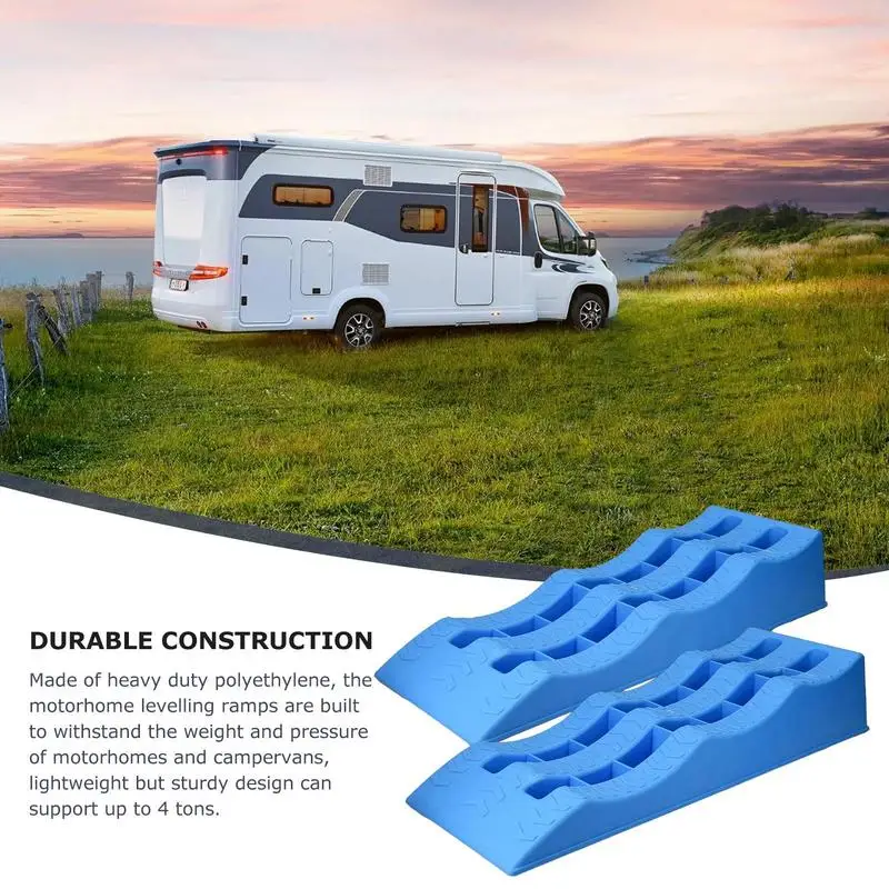 Gt-16p Leveling Ramp Car RV Camper Trailer Leveler Wheel Chock Stabilizer Uneven Ground And - View #7