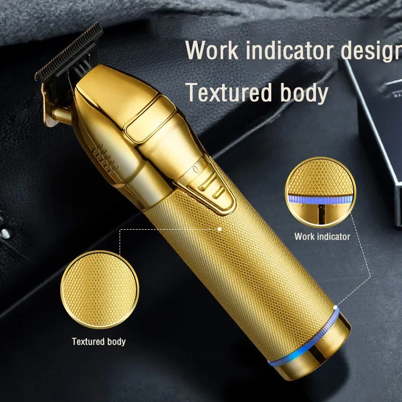 WAIKIL Universal USB rechargeable men's hair clipper with long battery life wireless electric pusher sideburns trimmer 6