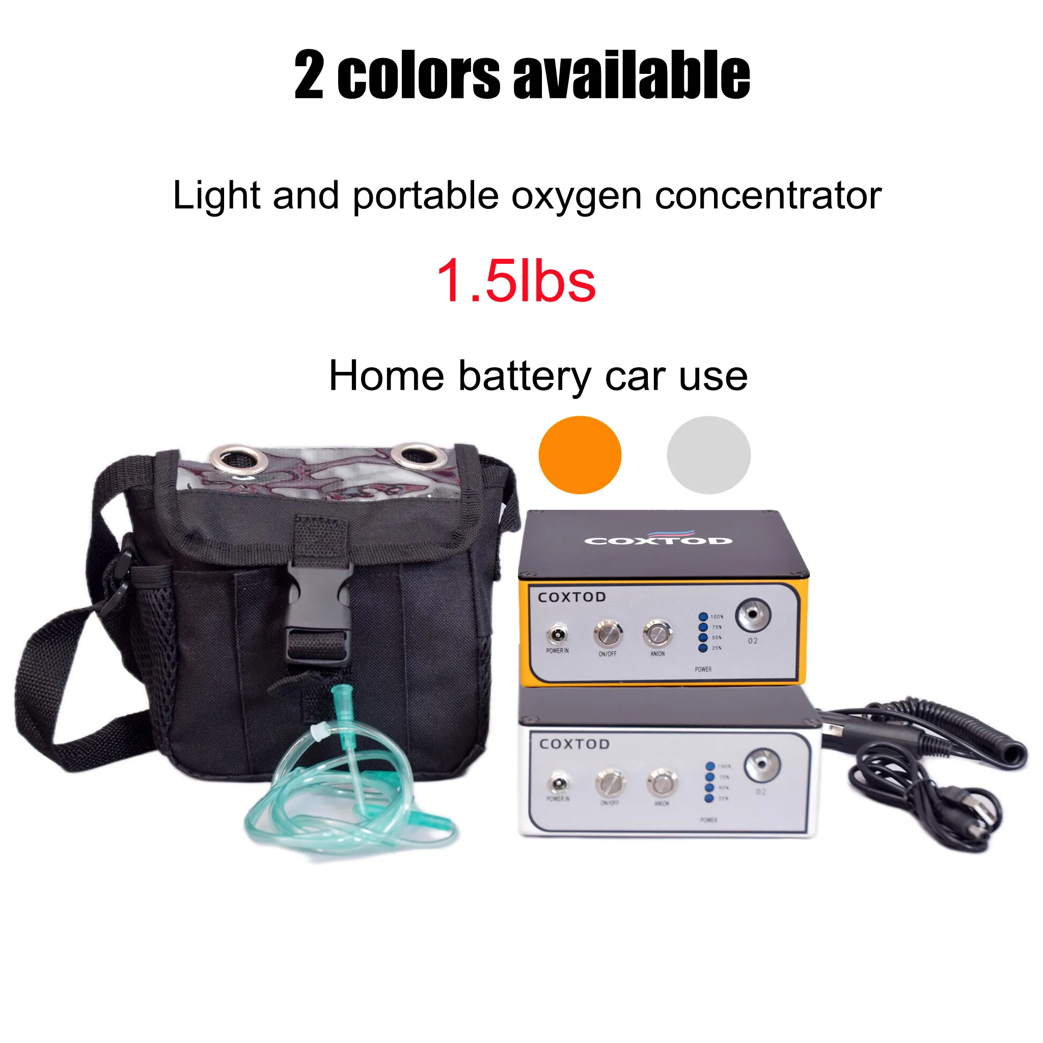 Oxygen Concentrator Generator 24 Hours Continuous available Mini Oxygen Making Machine 2 colors optional