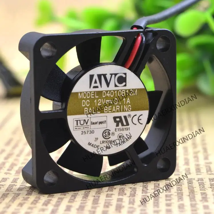 

New D4010B12M 12V 0.1A 4010 4CM 2 Cooling Fan Assembly Kit