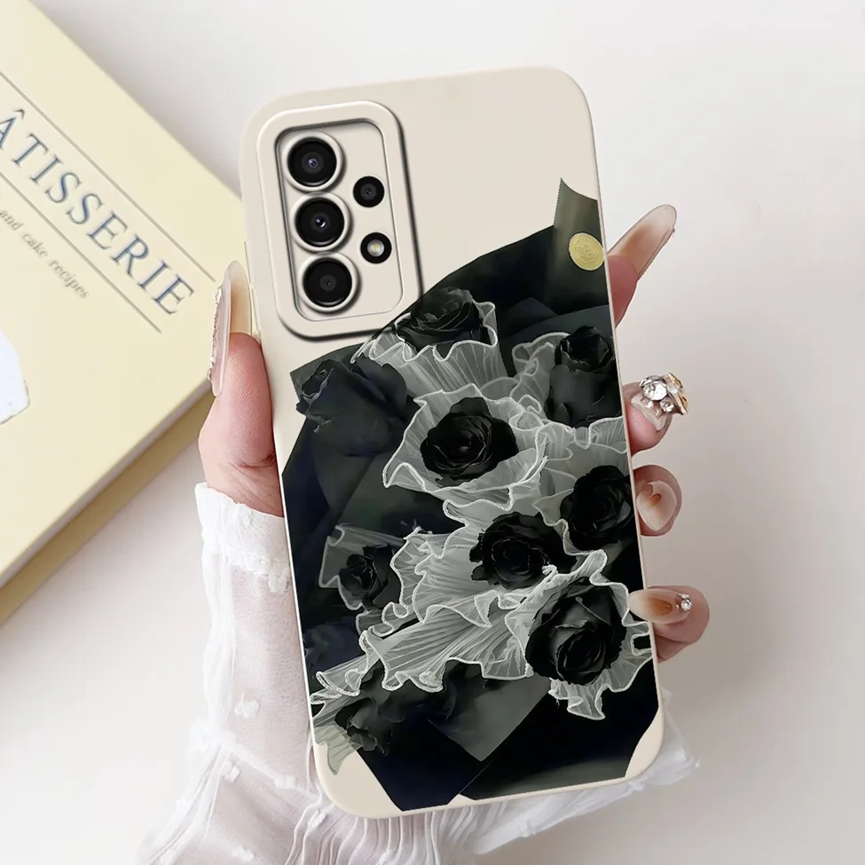 For Samsung A13 4G Case A135F Silicone Cute Fashion Butterfly Flower Love Painted Cover For Samsung A13 Galaxy A13 4G Phone Case