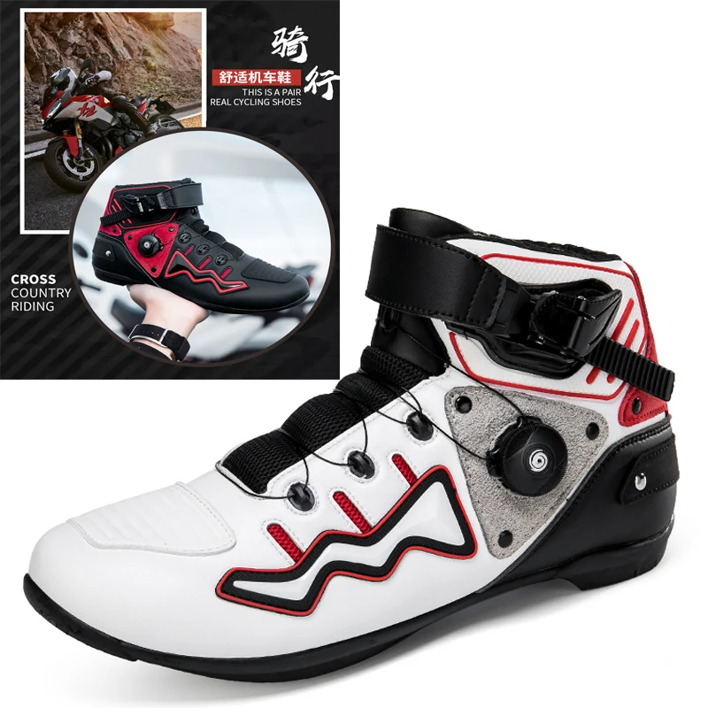 

Men's boots, fashionable street style motorcycle boots, motorcycle shoes, outdoor walking shoes, lace up wear-resistant platform