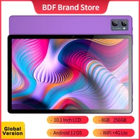 Original BDF Y7 Tablet Pc 10.1 Inch 8GB RAM 256GB ROM Android 12 Octa Core 3G 4G LTE Internet WiFi Internet BT Global Version 1
