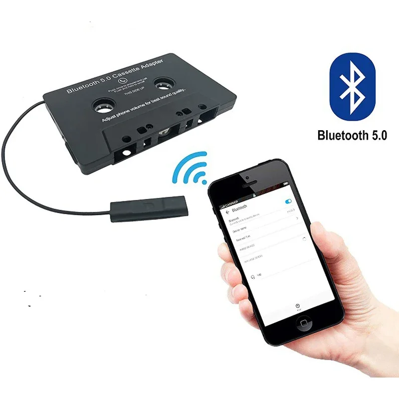 Bluetooth Audio Adapter Bluetooth MP3 Receiver Car MP3 Player Bluetooth Music Player Bluetooth 5.0 Car Audio Stereo Cassette Vehicle Bluetooth Tape Converter Cassette Player for Iphone