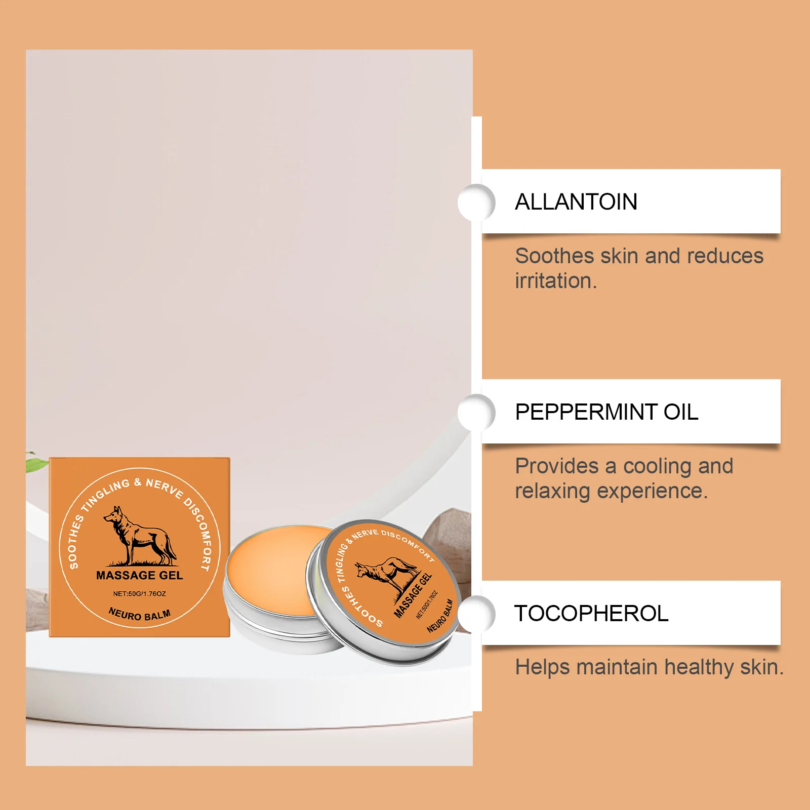 Joint Care Balm - Daily Relief for Joint Discomfort, Cooling Sensation, Boosts Vitality, External Use Moisturizing Balm