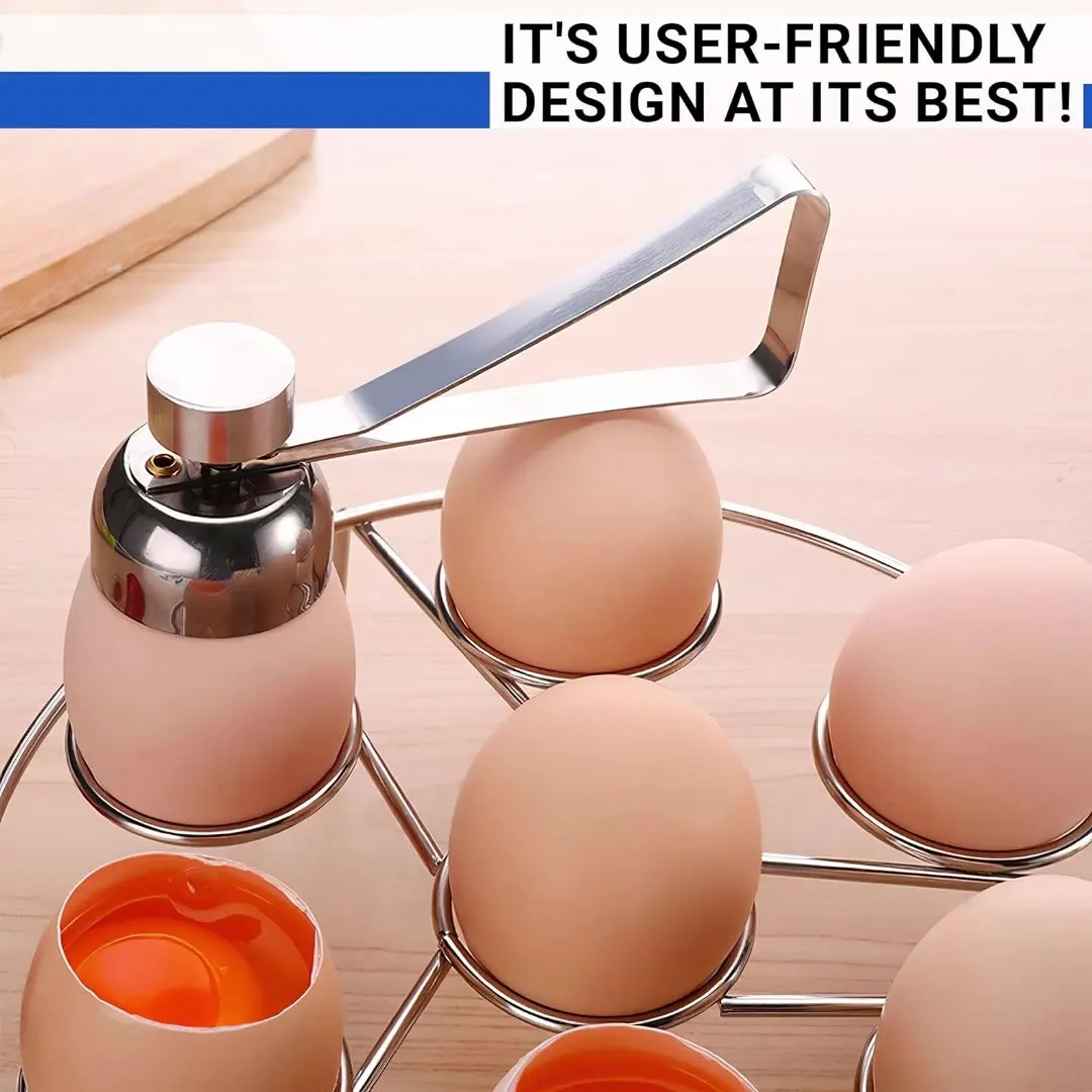 304 Stainless Steel Egg Opener Kitchen Cracker Creative Household Cutter Shell Opening