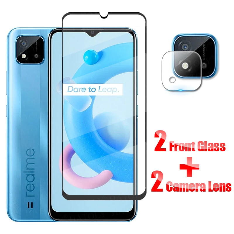 Vetro Temperato Realme C11 Pellicola Vetro Temperato Per Realme C11 2021 [3 Pezzi] - Copertura Completa, 9H Durezza, Anti Graffi E Impronte Pellicola Realme 11 Pro Plus