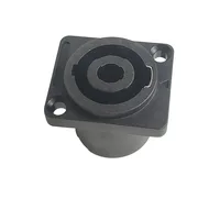 4/10/20pcs 4-Pin Neutrik Style Panel Socket - Compact Locking Connector for Power Amplifier Stage Rack NL4MP 4