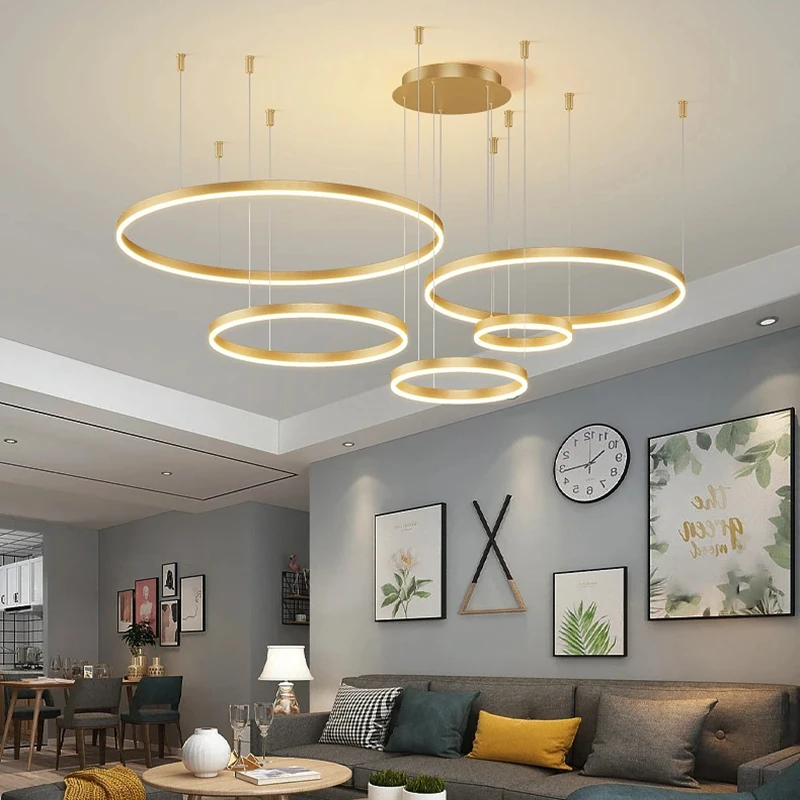 Modern Led Pendant Lights Gold Black Coffee Chandeliers for Bedroom Dining Room Living Room Luxury Home Decoration led chandelier ceiling chandelier art lighting fixtures