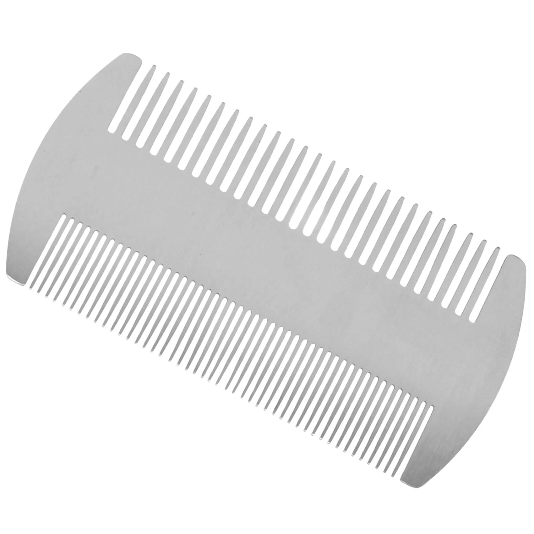 Dual Action Stainless Steel Credit Card Size Comb Wallet Comb Pocket