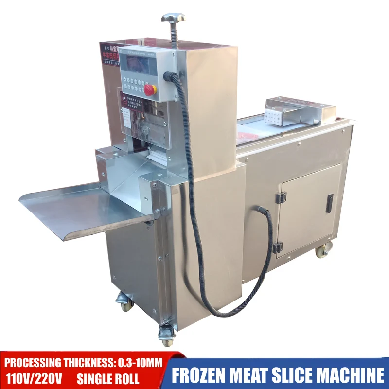 

Electric Slicer Meat Cutter Commercial Automatic Lamb Roll Frozen Meat Meat Grinder Ham Bread Slicer